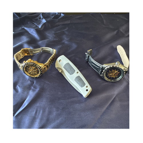 Wilson skeleton dial watch - watch, lot