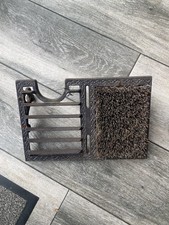 Cast Iron Metal Antique Style Boot Puller & Scraper Outdoor Shoe Brush