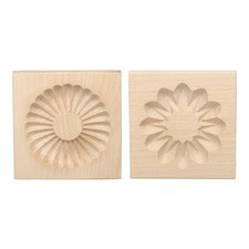 2pcs wooden cookie mould - mould, 3.94"