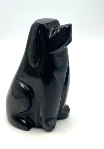 Vintage black obsidian - black,