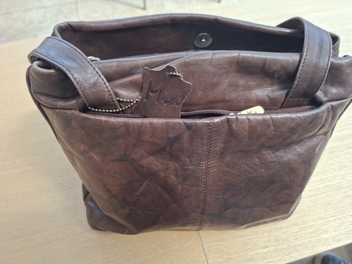 Mia soft leather brown - leather,