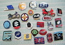 Job lot motorcycle pin badges