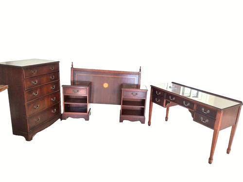Mahogany bedroom furniture set - bedroom,