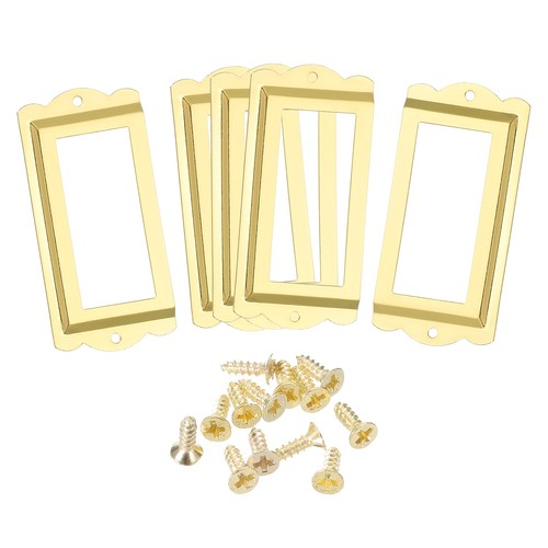 5pcs 85x40mm gold tone metal - gold,
