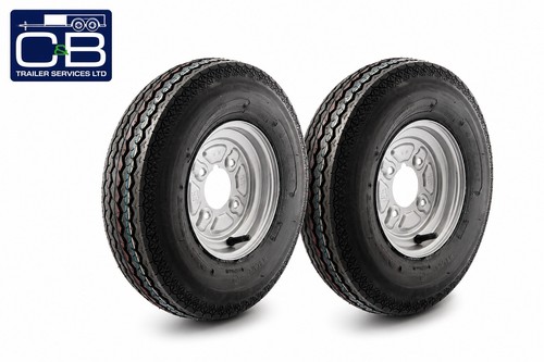 Trailer wheel and tyre - 2x,