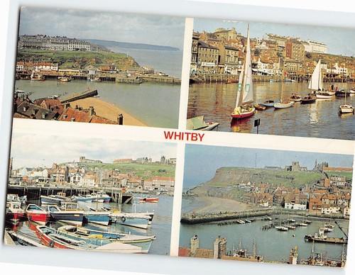 Postcard harbour cliff view - postcard,