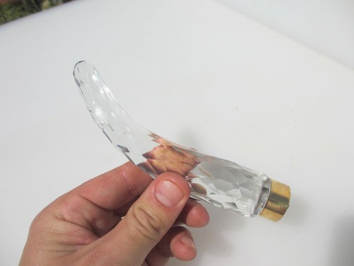 Cut glass handle - cut,