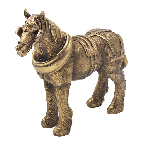 Shire horse ornament bronze - horse,