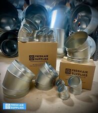 45 DEGREE GALVANISED DUCT BEND