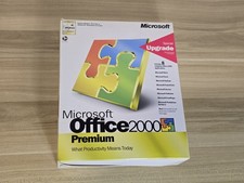 Microsoft Office 2000 Premium Upgrade - Big Box PC CD-ROM 4 Disc With Manual