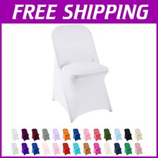 Spandex Chair Covers for Banquet, Wedding - White, 25 Pack