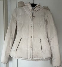 Zara Womens Coat Cream Puffer