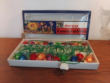 VINTAGE  PIFCO 20 LANTERNS CHRISTMAS LIGHTS EMPIRE MADE, UNTESTED 
