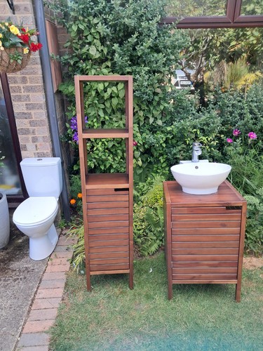 Bathroom suite vanity unit