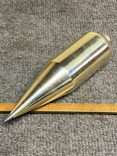 Antique giant brass plumb - giant, bob