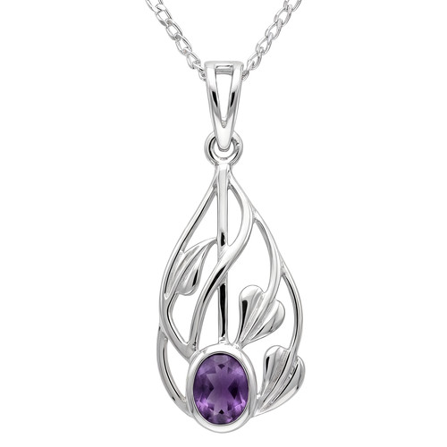 Sterling silver purple - silver,