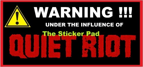 Vinyl sticker quiet riot - sticker, heavy