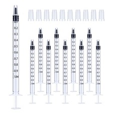 30Pcs 1ml Syringes with Cap