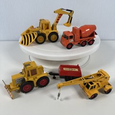 Matchbox Die Cast Construction Farming Bundle x4 Toys Vintage Job Lot