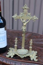 Antique french bronze - , crucifix