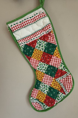 Vintage christmas stocking - christmas,