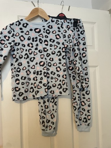 Girls fleece pjs years - 7-8,