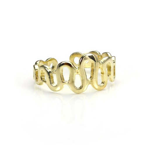 9ct gold adjustable snake - 9ct,