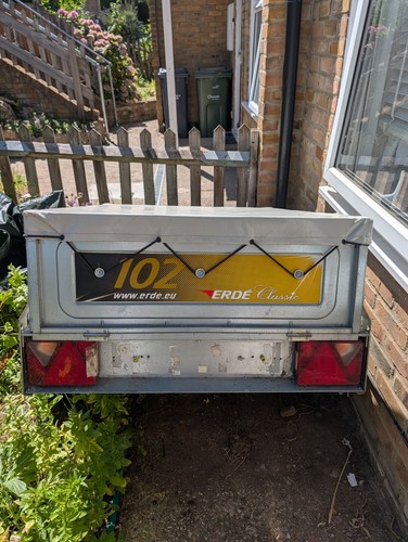 Erde 102 trailer with - trailer, spare