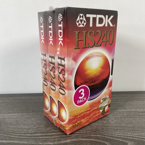 Tdk vhs hs240 - 3, new