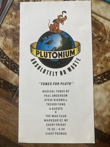 1991 rave flyer plutonium the - flyer,