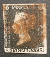 Penny black sg2 with red - penny,