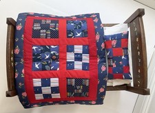 Patchwork Handmade Cotton Bedding For Teddy Or Dolls Bed ( Fits IKEA Dolls Bed)