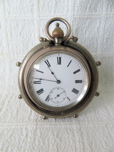 Antique silver pocket - silver, watch