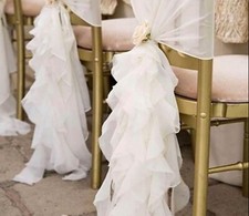 Ruffle Chair Covers - HIRE