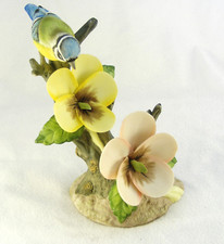 Vintage Hand-Painted Royal Osborne Porcelain Blue Tit Republic of China 14 cm