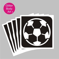 25 Football  Glitter Tattoo