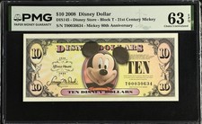2008 $10 Disney Dollar Mickey