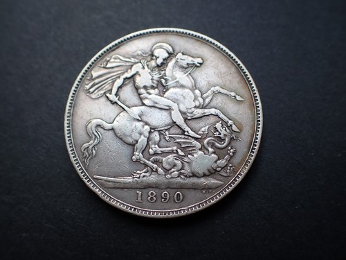 1890 victoria silver - victoria, crown