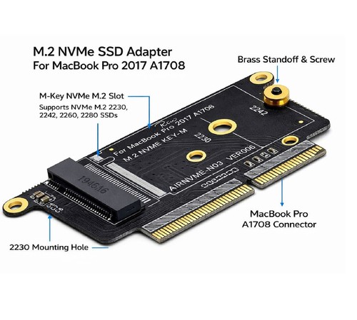 A1708 nvme ngff ssd - a1708, m.2