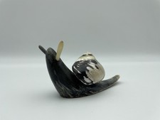 Unique Handmade Snail Ornament – Horn and Shell