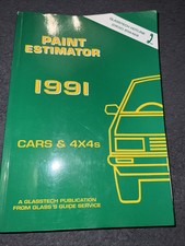 PAINT ESTIMATOR MANUAL 1991 -