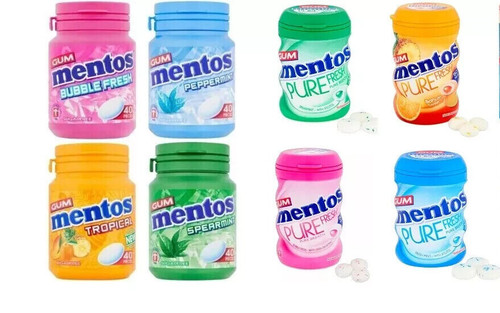 Mentos chewing gum bottle - chewing,