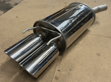 Mongoose Stainless Steel Exhaust Back Box Vauxhall Corsa B Twin Oval Tailpipes