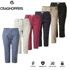 Craghoppers Womens Kiwi Pro Crops II Trousers Stretch Capri 3/4 Cropped UPF Golf