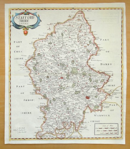 Original 1722 antique map - original,