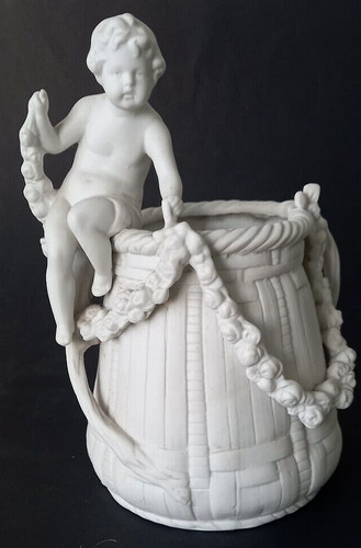 Victorian white bisque parian - white,