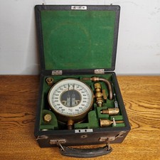 Ashcroft Hydraulic Pressure Gauge Test Kit Fittings and Case 1000 bar 14500 psi