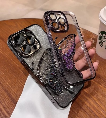 Butterfly wings glitter phone - glitter,