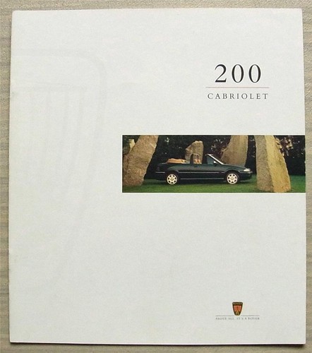 Rover 200 cabriolet - rover,