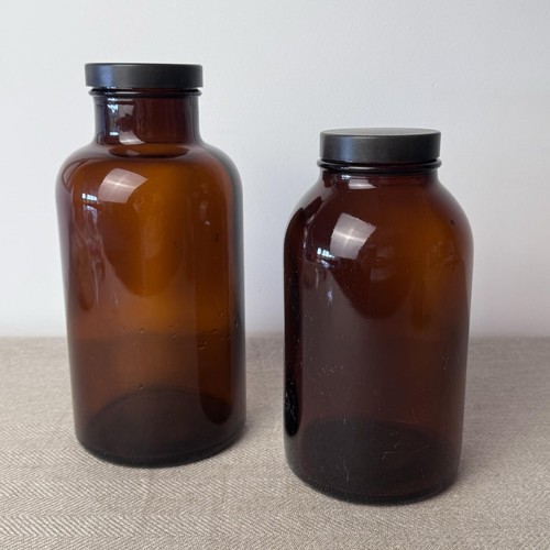 Amber glass apothecary - amber, storage